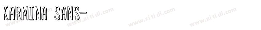 Karmina Sans字体转换
